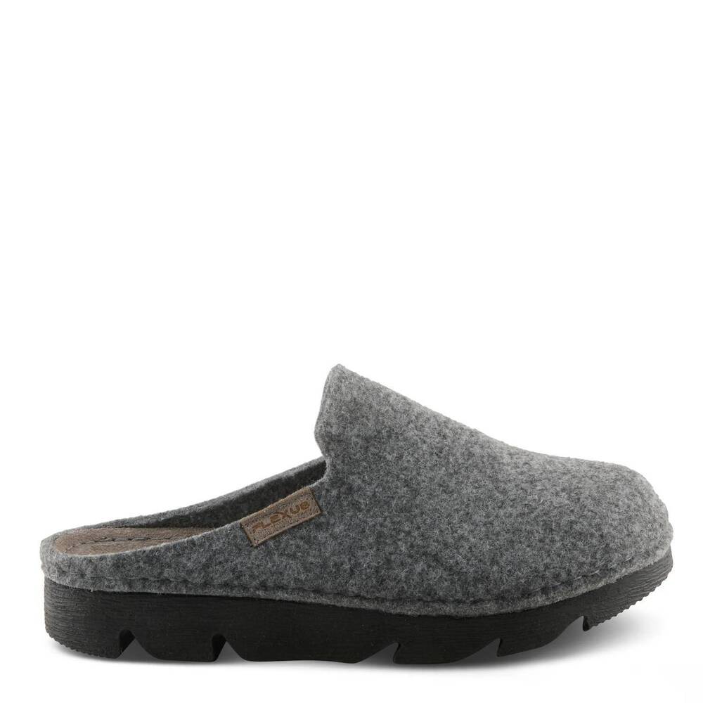 NEW FLEXUS women's cloggish platform clog in grey
